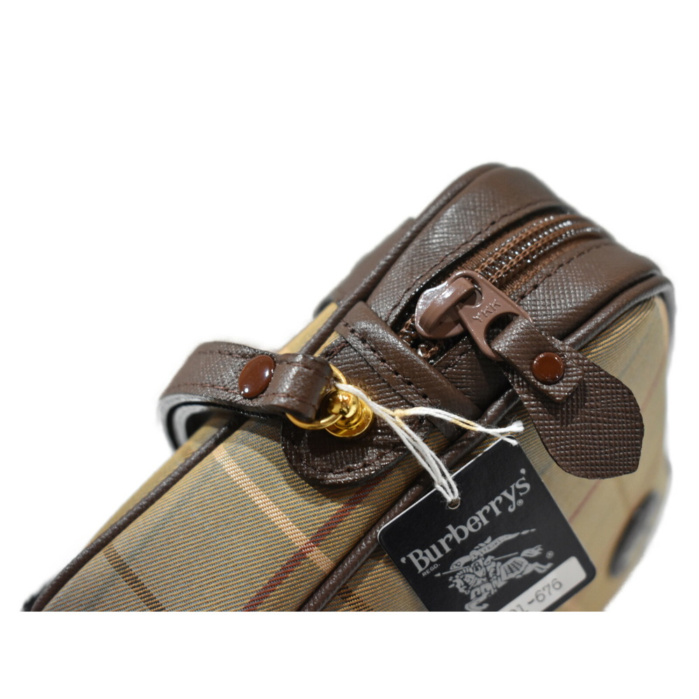 BURBERRY Shoulder Bag Blue Beige Tan Check - Picture 6 of 7